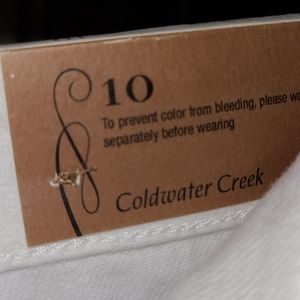 Coldwater Creek knit denim slim leg jean NWT